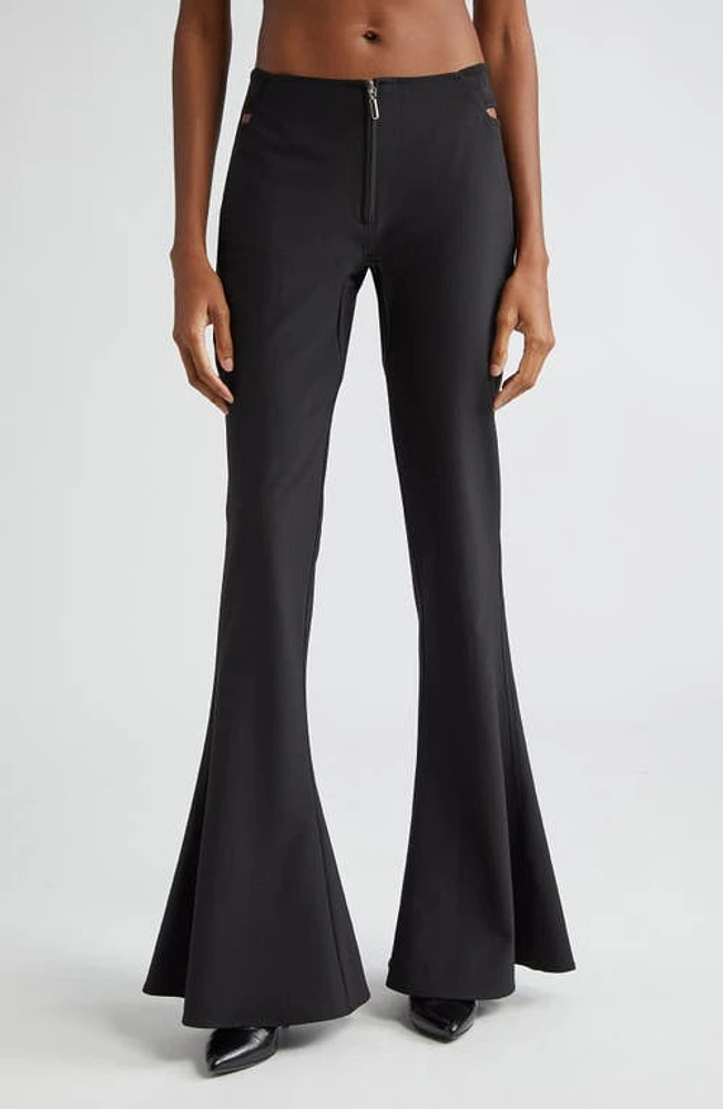 Jean Paul Gaultier x KNWLS Flare Leg Pants in Black at Nordstrom, Size 2 Us