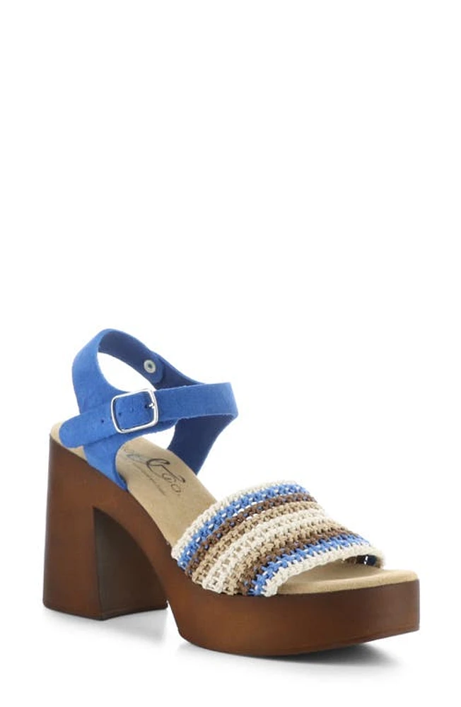 Bos. & Co. Reny Ankle Strap Platform Sandal Multi at Nordstrom,