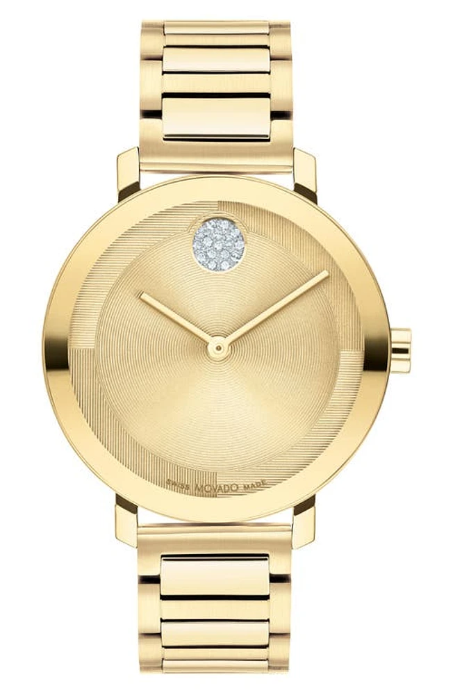 Movado Bold Evolution 2.0 Bracelet Watch, 34mm in Gold at Nordstrom