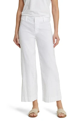 Frank & Eileen Wexford Wide Leg Pants in White Preformance Linen at Nordstrom, Size 10