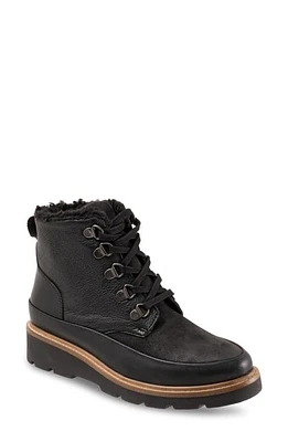 SoftWalk Whitney Faux Shearling Lined Boot Black at Nordstrom,