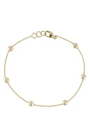 Dana Rebecca Designs Lulu Jack Diamond Bezel Station Bracelet in Yellow Gold at Nordstrom