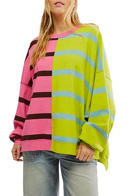 Free People Uptown Stripe Sweatshirt Combo at Nordstrom,