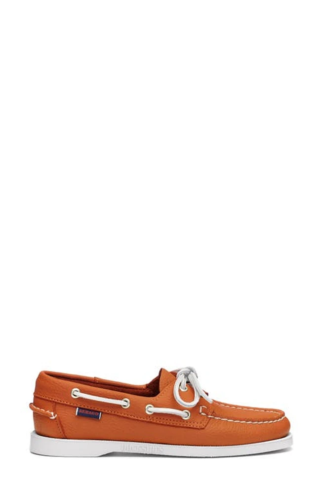 Sebago Portland Fisher Boat Shoe Orange at Nordstrom,