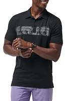 TravisMathew Sand Nap Graphic Polo Black at Nordstrom,