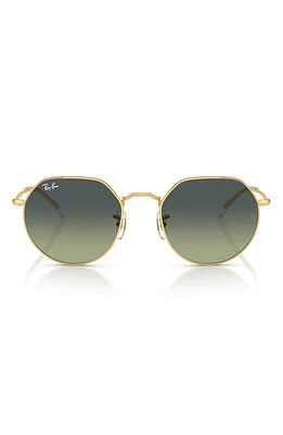 Ray-Ban Jack 55mm Irregular Sunglasses in Gold Flash at Nordstrom