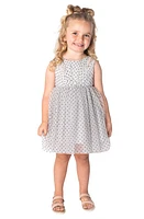 Popatu Polka Dot Tulle Dress White/Black at Nordstrom,