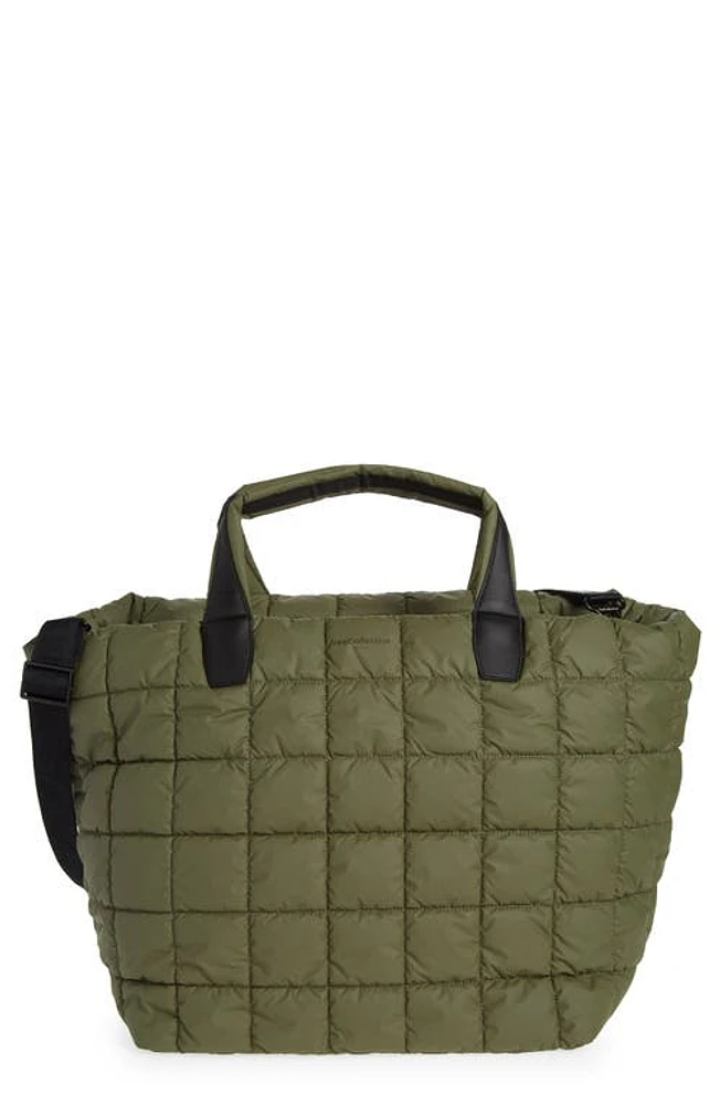 VeeCollective Porter Water Repellent Quilted Weekend Bag in Moss at Nordstrom