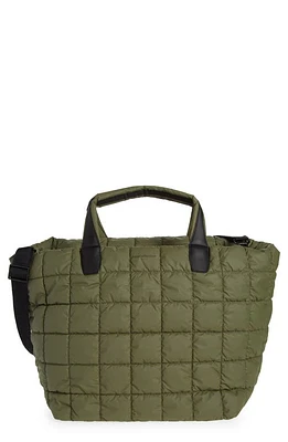 VeeCollective Porter Water Repellent Quilted Weekend Bag in Moss at Nordstrom