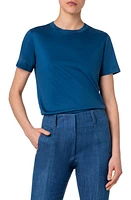 Akris Crewneck T-Shirt Medium Denim at Nordstrom,