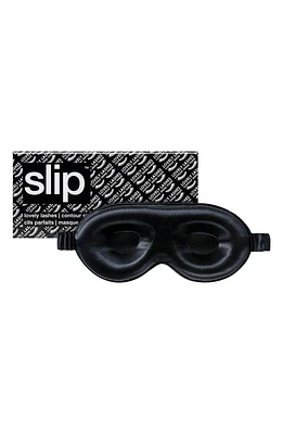 slip Lovely Lashes Pure Silk Contour Sleep Mask in Black at Nordstrom