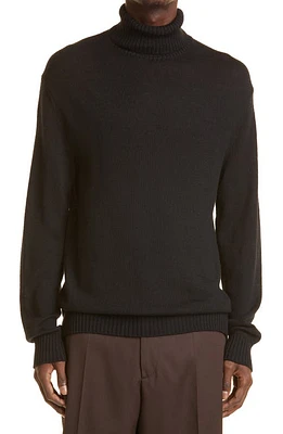 Jil Sander Men's Wool Turtleneck Sweater Black at Nordstrom, Us