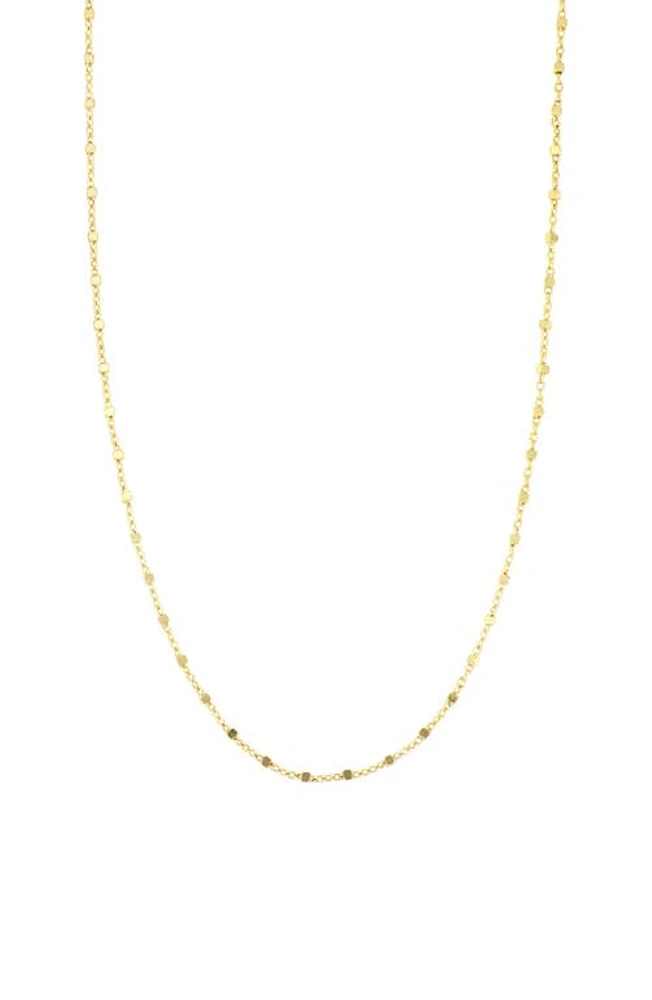 Bony Levy Kids' Beaded 14K Gold Cube Chain in Yellow Gold at Nordstrom, Size 15