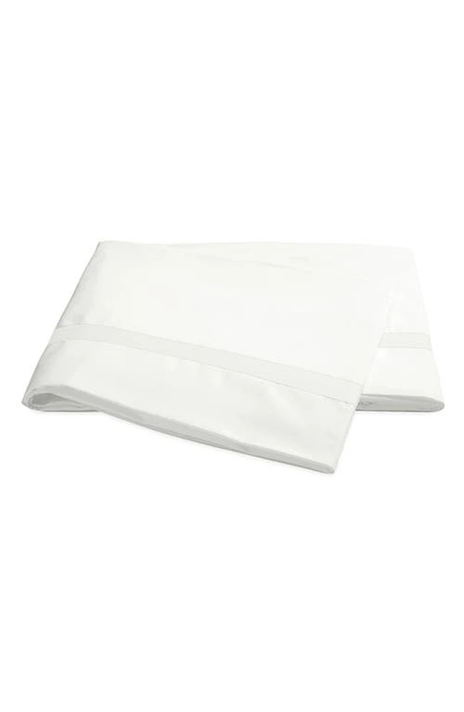 Matouk Lowell 600 Thread Count Flat Sheet in Bone/Bone at Nordstrom, Size King