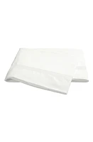 Matouk Lowell 600 Thread Count Flat Sheet in Bone/Bone at Nordstrom, Size King