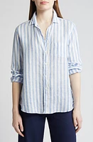 Frank & Eileen Relaxed Button-Up Shirt Wide White Blue Stripe at Nordstrom,