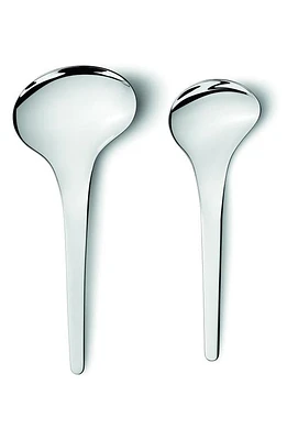 Georg Jensen Bloom 2-Piece Serving Spoon Set in Silver at Nordstrom