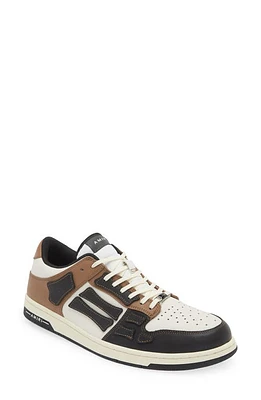 AMIRI Skeleton Low Top Sneaker in Black/Brown at Nordstrom, Size 14Us