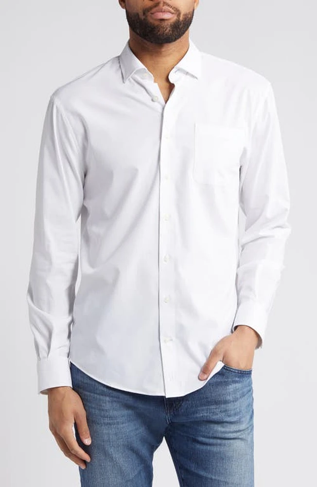 johnnie-O Tradd Button-Up Shirt White at Nordstrom,