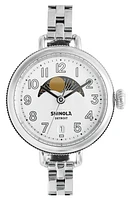 Shinola The Birdy Moon Phase Bracelet Watch, 34mm in Light Silver at Nordstrom