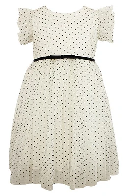 Popatu Kids' Swiss Dot Dress in White at Nordstrom, Size 3T