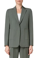 Akris punto Cool Stretch Wool Blazer 058 Olive at