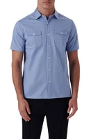 Bugatchi OoohCotton Short Sleeve Button-Up Shirt at Nordstrom,