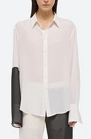 Helmut Lang Relaxed Silk Button-Up Shirt at Nordstrom,