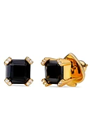 Kate Spade New York stud earrings in Jet/Gold at Nordstrom