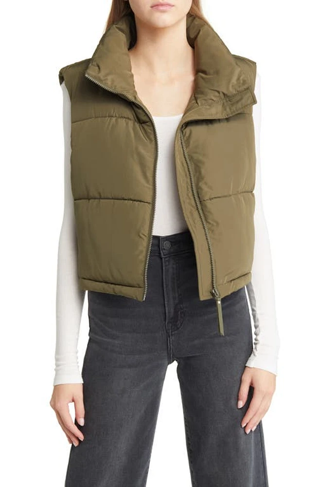 VERO MODA Miley Quilted Vest Ivy Green at Nordstrom,