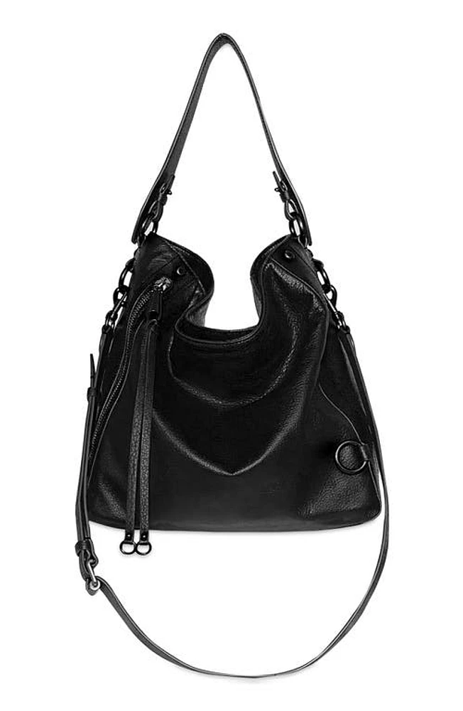 Rebecca Minkoff Mab Leather Hobo Bag in Black at Nordstrom