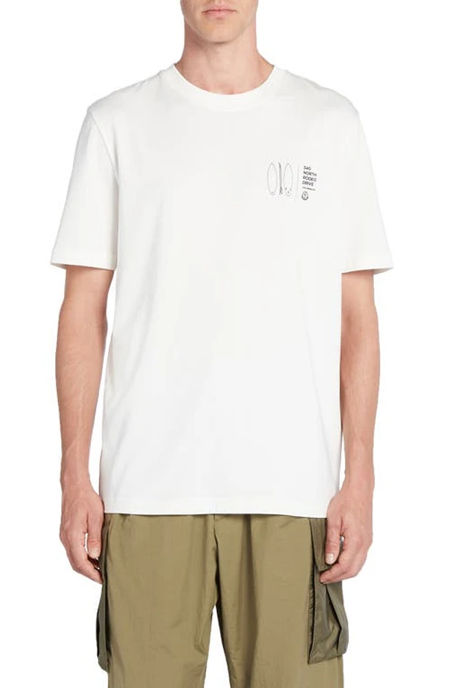 Moncler Rodeo Drive Graphic T-Shirt White at Nordstrom,