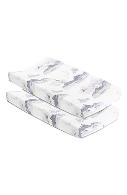 Oilo 2-Pack Jersey Changing Pad Covers in Misty Mountain at Nordstrom