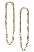 MIRANDA FRYE Jolene Crystal Chain Drop Earrings in Gold at Nordstrom