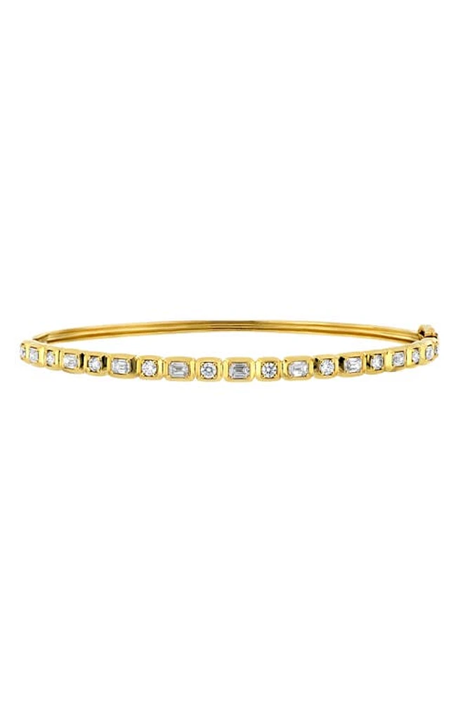 Bony Levy Varda Diamond Bangle Bracelet in 18K Yellow Gold at Nordstrom, Size 7