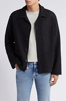 FRAME Open Weave Jacket Ash Black at Nordstrom,