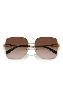 Tiffany & Co. 58mm Gradient Square Sunglasses in Pale Gold at Nordstrom