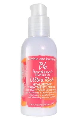 Bumble and bumble. Hairdresser's Invisible Oil Ultra Rich Hyaluronic Treatment Lotion at Nordstrom, Size 3.4 Oz