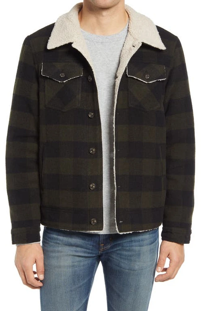 The Normal Brand Buffalo Plush Fleece Lined Jacket at Nordstrom,