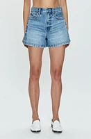 Pistola Saige High Waist Denim Shorts in French Riviera at Nordstrom, Size 33