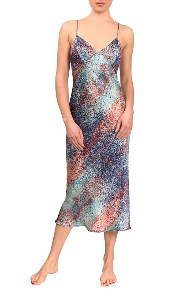 Everyday Ritual Joan Satin Slip Impressionist at Nordstrom,