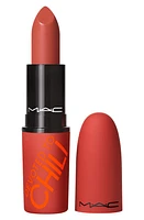 MAC Cosmetics Chili's Crew Powder Kiss Lipstick in Devoted To Chili at Nordstrom