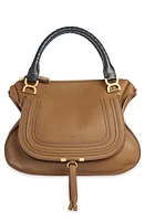 Chloé Large Marcie Leather Satchel in Palm Brown 299 at Nordstrom