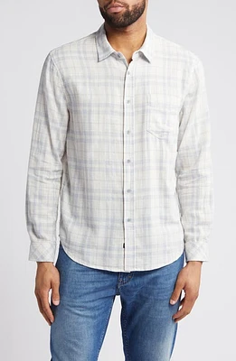 Rails Wyatt Plaid Cotton Button-Up Shirt Slate Petal at Nordstrom,