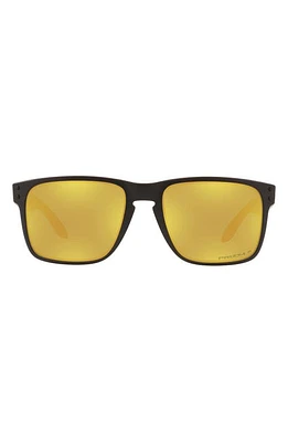 Oakley Holbrook XL 59mm Polarized Sunglasses in Matte Black/Prizm 24K at Nordstrom