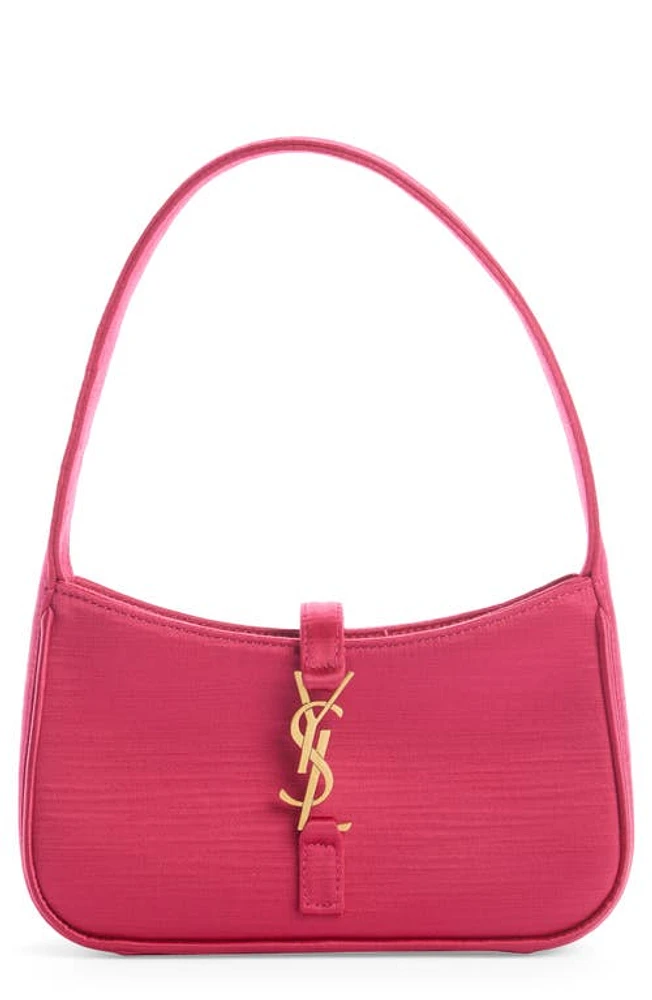 Saint Laurent Mini Le 5 à 7 Sateen Hobo Bag in Guava Pink at Nordstrom