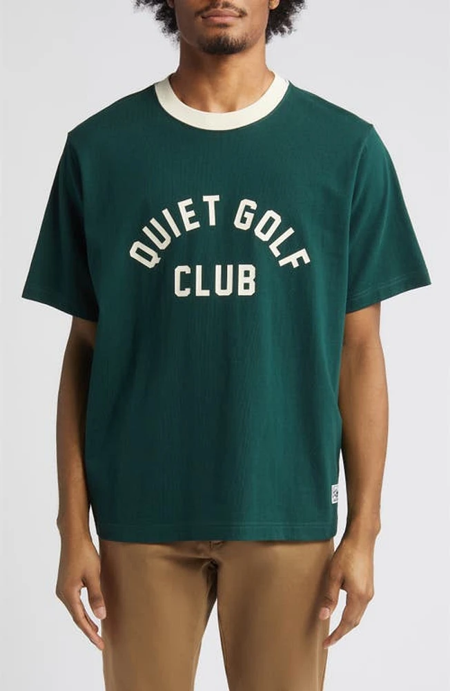 Quiet Golf Club Cotton Graphic Ringer T-Shirt at Nordstrom,