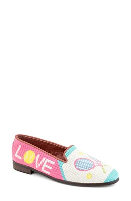 ByPaige Needlepoint Tennis Flat Pink Multi at Nordstrom,