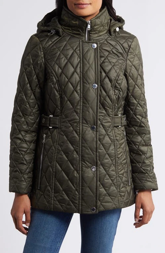 London Fog Quilted Water Resistant Jacket at Nordstrom,