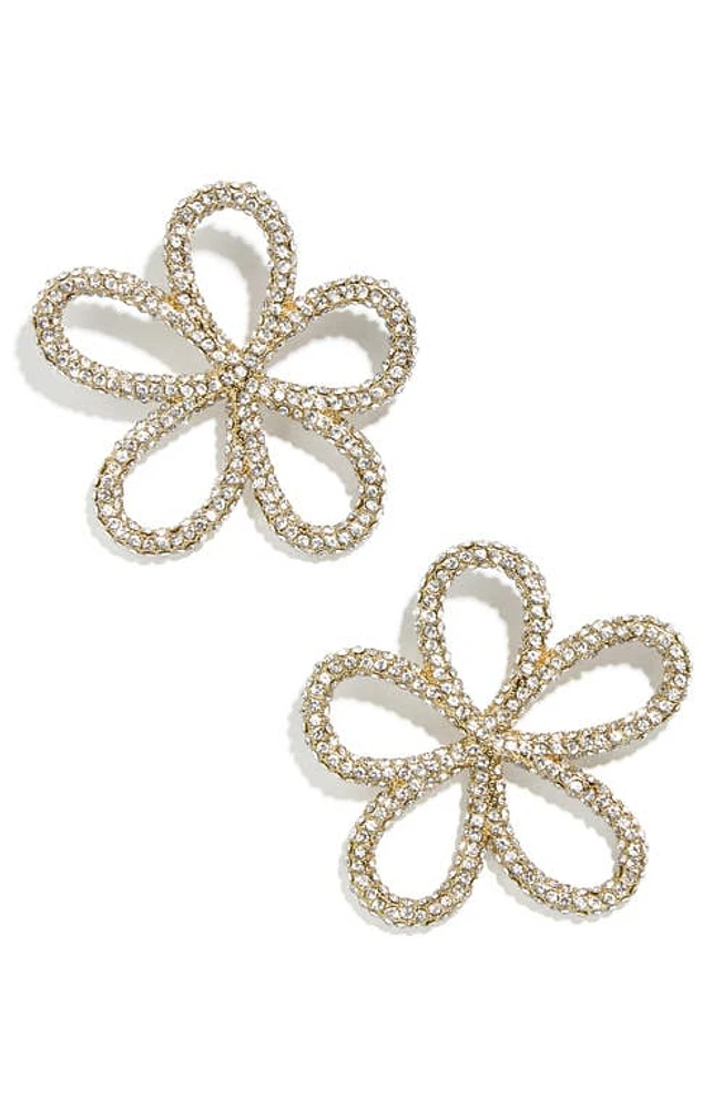 BaubleBar Jordy Flower Earrings in Clear at Nordstrom